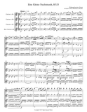 Eine Kleine Nachtmusik, K525 for Clarinet Quartet/Choir