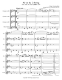 Air on the G String for Clarinet Quartet/Choir
