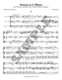 Sonata in G Minor for Clarinet Trio