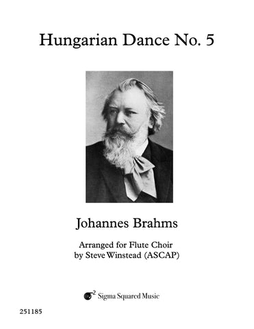 Hungarian Dance No. 5 for Flute Choir