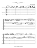"Little" Fugue in G Minor, BWV 578 for Clarinet Quartet/Choir