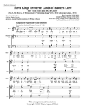Three Kings Traverse Lands of Eastern Lore for Vocal Solo and SATB Choir