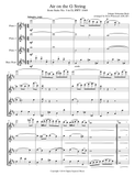 Air on the G String for Flute Quartet/Choir