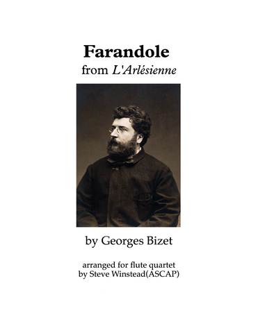 Farandole from L'Arlesienne for Flute Quartet/Choir