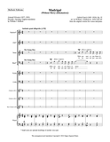 Fauré - Madrigal (Inhumaines) for SATB Choir, Piano, and String Duet or Clarinet Trio